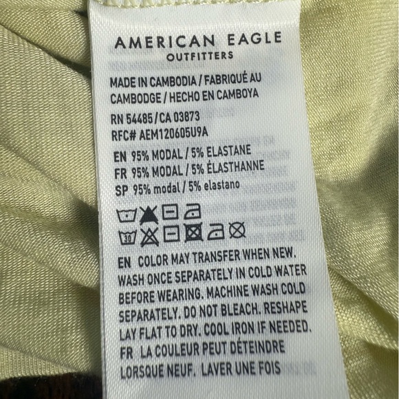 American Eagle Soft & Sexy Green Short Sleeve T-Shirt Small NWT pastel - Picture 7 of 7